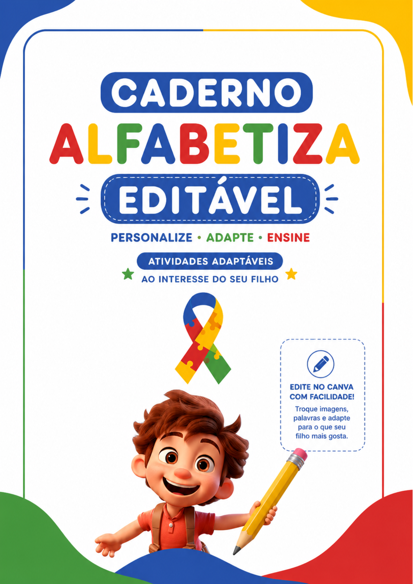 Capa do Caderno Editável